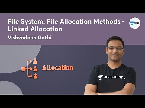 File System: File Allocation Methods-Linked Allocation | GATE 2022 #VishvadeepGothi
