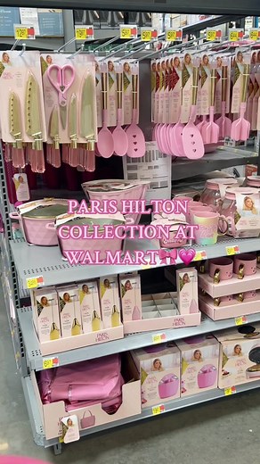 okay i need one of everything PLS!!!!🤩 how cute is this collection at Walmart? Found in the home section by the kitchenware! #parishilton #walmart #walmartfinds #walmarthaul #shopwithme #affordablefinds #lookforless #pinkobsessed