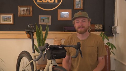 ALMSTHRE Signature Bar Bag – Cosmic Blue | Hard-Shell Bike Handlebar Bag with Waterproof Zippers & Adjustable Straps | Lightweight Bicycle Handlebar Bag, Compatible with Road, Gravel & MTB Bikes