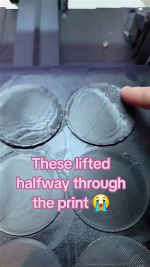 When Your 3D Prints Lift From the Bed 😭 #3dprinting #3dprinted