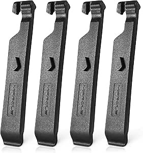 MARQUE Pro Bike Tire Levers - Bicycle Tire Changing Tool Lever for Fixing and Replacing Punctured Flat Inner Tubes, Interlocking Set of 2 - Cycling Essentials (4 Piece)