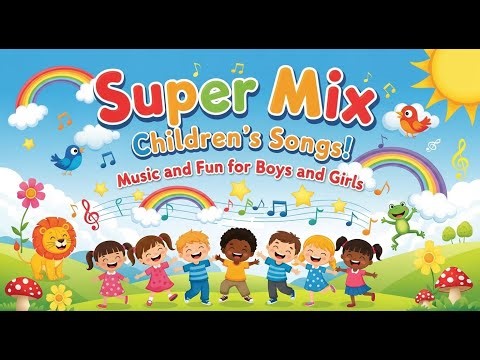 🎵 ¡Súper MIX de CANCIONES INFANTILES! Música y Diversión para Niños y Niñas 🌈🎶