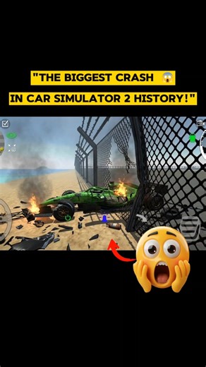 The Biggest Crash 😱 | car simulator 2 new update| #carsimulator2 #shorts