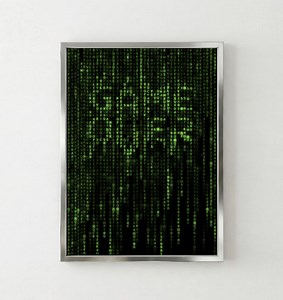 Matrix Game Over: Cyberpunk Code Regen Wand Kunst Druck (Digitaler Download) - Etsy.de