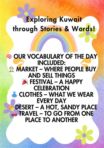 5 comments | Exploring Kuwait through Stories & Words! Today, our...