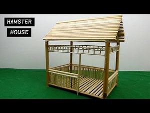 DIY Hamster House - Miniature Hut from Bamboo Sticks #13 | Easy Craft ideas