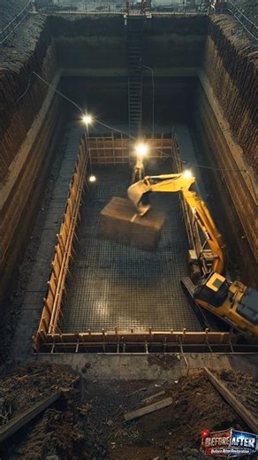 Underground Bunker Construction | Excavation to Luxury Lounge #beforeafterrestoration