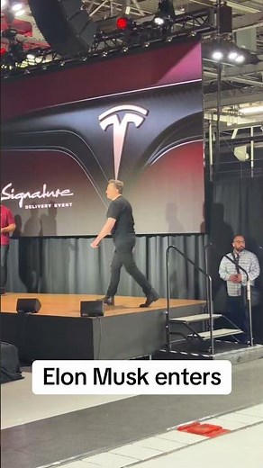 Elon Musk enters the Signature Edition Model S and X #elonmusk #tesla #models #modelx