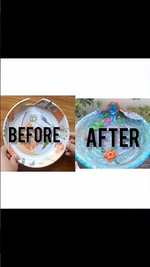 Broken Plate into Beautiful Art | DIY Craft Transformation | Before & After