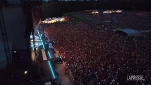 Springsteen in concerto a Monza, le immagini riprese da un drone