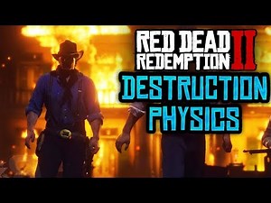 Red Dead Redemption 2 - ENVIRONMENTAL DESTRUCTION AND RDR2 VEHICLE DAMAGE! RDR2 PHYSICS INFO! (RDR2)