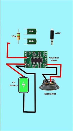 How to Make a Portable AUX Sound Booster #PortableSpeaker