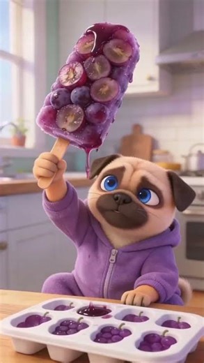 Dog is eating fruit candy #shorts