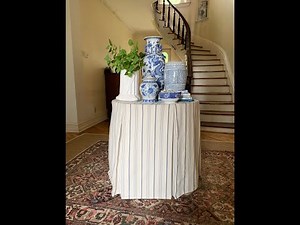 How to Make a Round Inverted Box Pleat Table Skirt