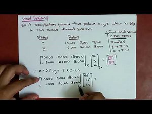 How to Solve Word Problems with Matrices | Matrices Class 12