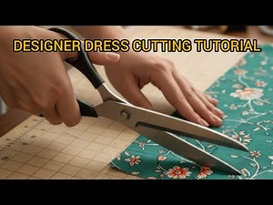 Live Designer Dress Cutting Tutorial | Step by Step Cutting for Stylish Dress 2025