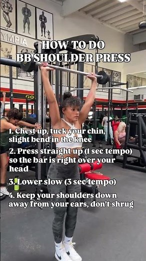 How to do - Barbell Shoulder Press