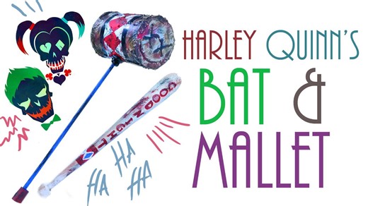 How to make Harley Quinn's Bat and Mallet