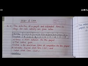 PERT & CPM Problem 2||MBA/MCA||Critical Path Method||Network Diagram||Decision science