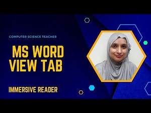 Immersive Reader in Microsoft Word 365 View Tab Free Tutorial