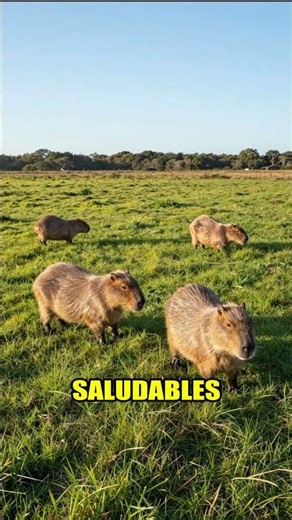 Capybara Grazing: A Healthy Habitat! 🌿