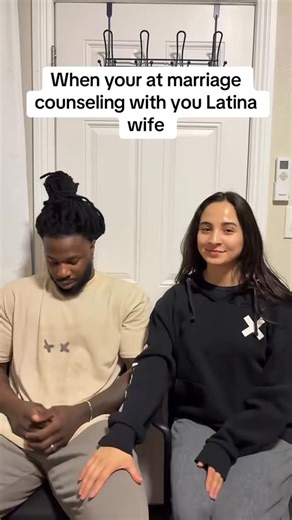 Sparks Familia on Instagram: "I’m safe yall, this is where I want to be 👀 #couples #funnycouples #trending #tiktokcouples #comedycouple #married"