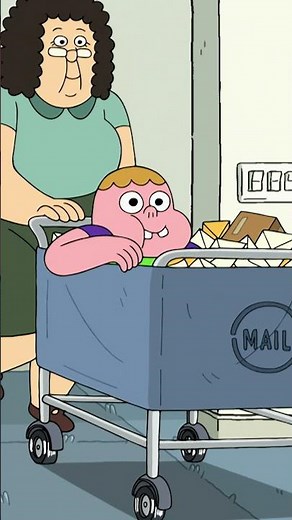 Clarence becomes a postman ✉️ #officelife #mail #postman #clarence #cartoonnetwork #shorts