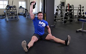 One Arm Kettlebell Z Press