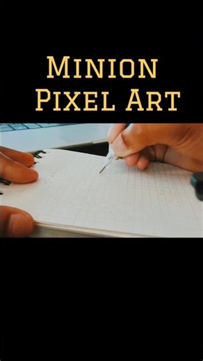 Minion pixel art #trendingshorts #trendingreels #art #minivlog #vlog #trending #pixelart #minions