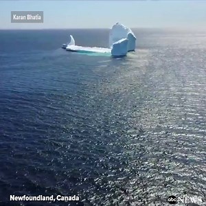 1.4M views · 13K shares | Large iceberg spotted off the coast of Newfoundland, Canada. abcn.ws/2neYwSr | ABC News | Facebook