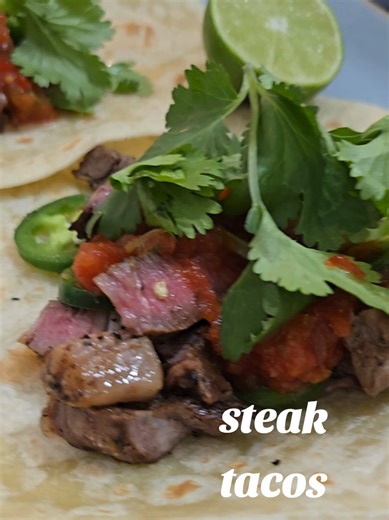 I could eat Mexican food everyday! everything with cilantro and lime pls! . . . . . #steaktacos #tacos #carneasada #fridaynightlights #dinner