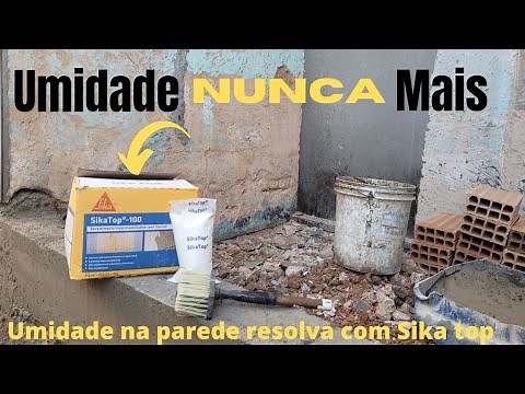 Passo a passo aplicação do sika top 100, ipermeabilizante contra umidade !!!