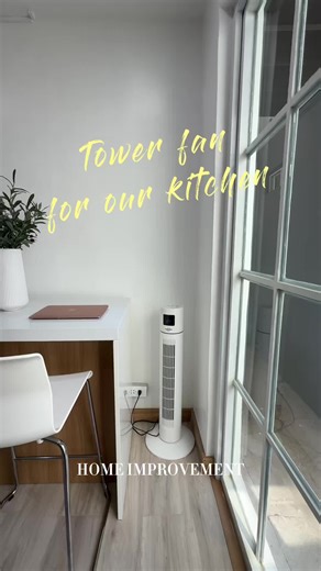 Tower Fan Unboxing: Aesthetic Kitchen Upgrade
