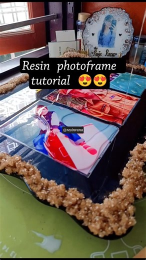 resin art photoframe tutorial for beginners 💕✨| subscribe to ‪@resinrana‬ for more resin tutorial
