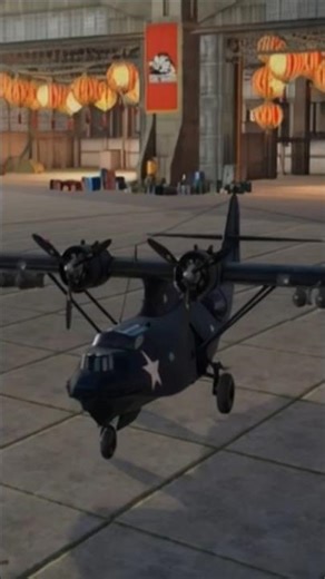 War Thunder Mobile - PBY-5A Catalina wrecked by Ai portal, Ai altered
