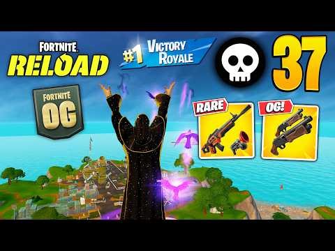 37 Elimination Solo Reload "Zero Build" Gameplay Wins (Fortnite RELOAD Chapter 7 PC)