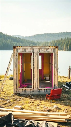 Rusty Container → Dream Tiny Home in 60 Seconds!