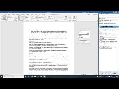 Word Expert Lesson 1c Working with Styles