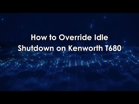 How to Override Idle Shutdown on Kenworth T680