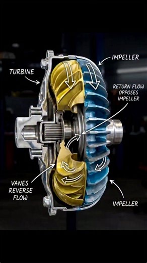 Torque craft on Instagram: "Torque Converter Working Explained ⚙️💧 #fblifestyle #Torquecraft #ForEducationalPurposesOnly"