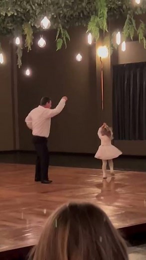 Grandpa dances with granddaughter during wedding ceremony! #shorts