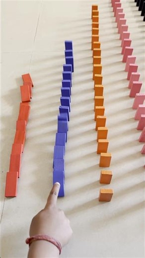 This domino effect is NEXT LEVEL #shorts #satisfying #chainreaction