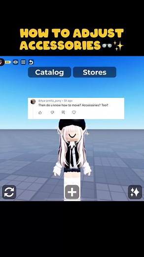 Cómo ajustar accesorios en Catalog Avatar Creator
