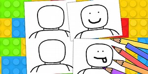 Blank Toy Person Face Templates