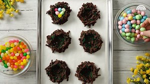 74K views · 490 reactions | Make adorable little bird's nests with chocolate, pretzel sticks and colorful jelly beans. | Today Show | Facebook