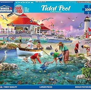 White Mountain Puzzles - Tide Pool Seek & Find - 1000 Piece Jigsaw Puzzle