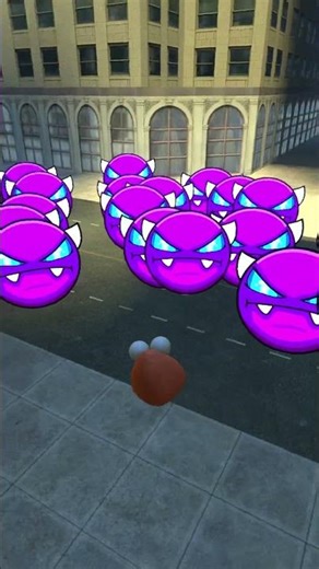 🍐😱🏃‍♂️ POU RUN AWAY FROM GEOMETRY DASH HORROR NEXTBOTS