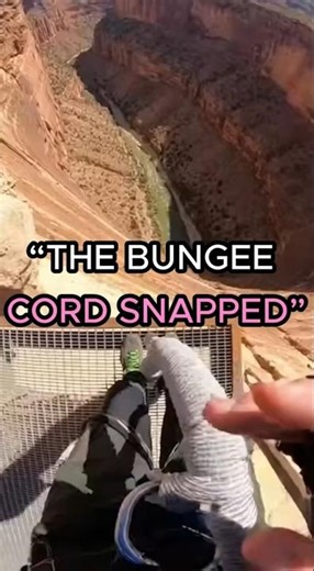 “POV Footage of a Canyon Bungee Cord Failure — Real Incident”