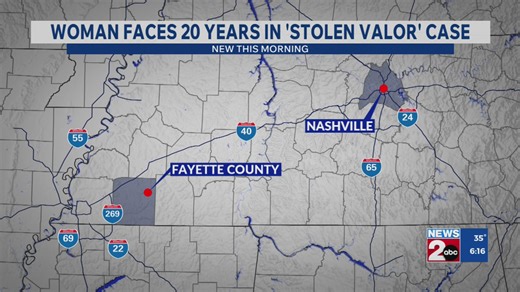 Woman faces 20 year sentence in 'stolen valor' case