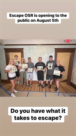 6.1K views · 25 reactions | We were so excited to welcome our first groups to beta-test Escape OSR today! We had some smart inmates locked up, they all managed to escape, and we deeply appreciated their willingness to be our guinea pigs. Monday, August 5th is the date the escape rooms open to the public! Tickets and full descriptions are available now at ohiostatereformatory.org/escape-rooms | The Ohio State Reformatory | Facebook